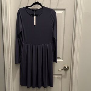 Muted purple knee length Long Sleeve Dress size medium